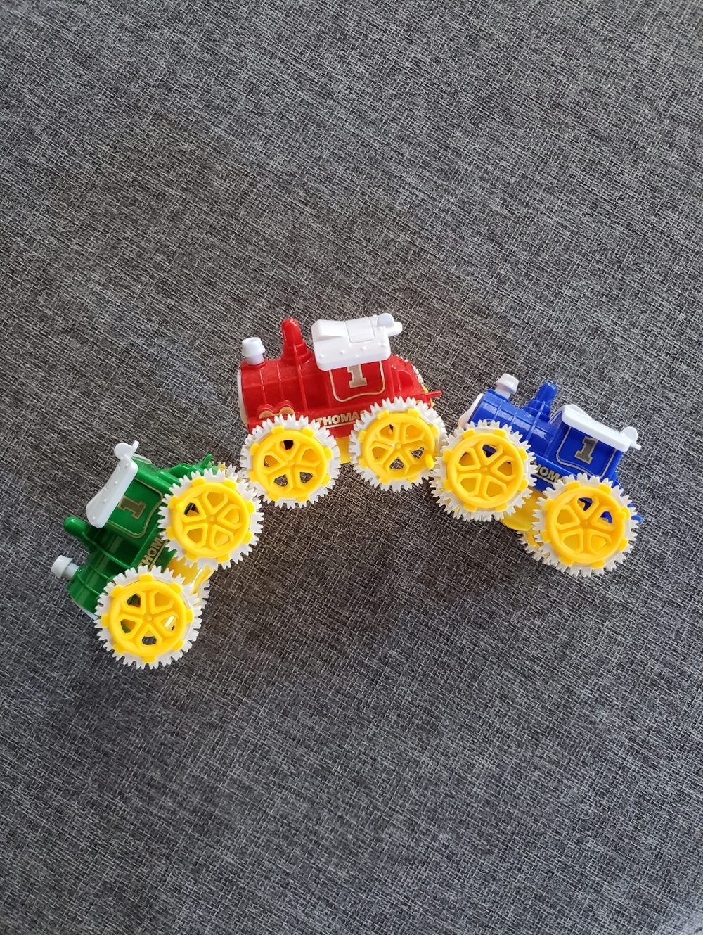 Push 'N' Go Mini Train Set - Red, Blue & Green - Picture 3 of 5